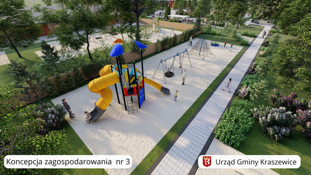 Koncepcje zagospodarowania działki w Kraszewicach