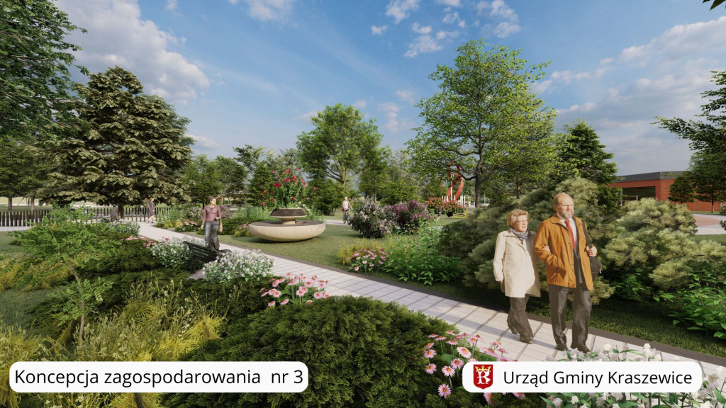 Koncepcje zagospodarowania działki w Kraszewicach