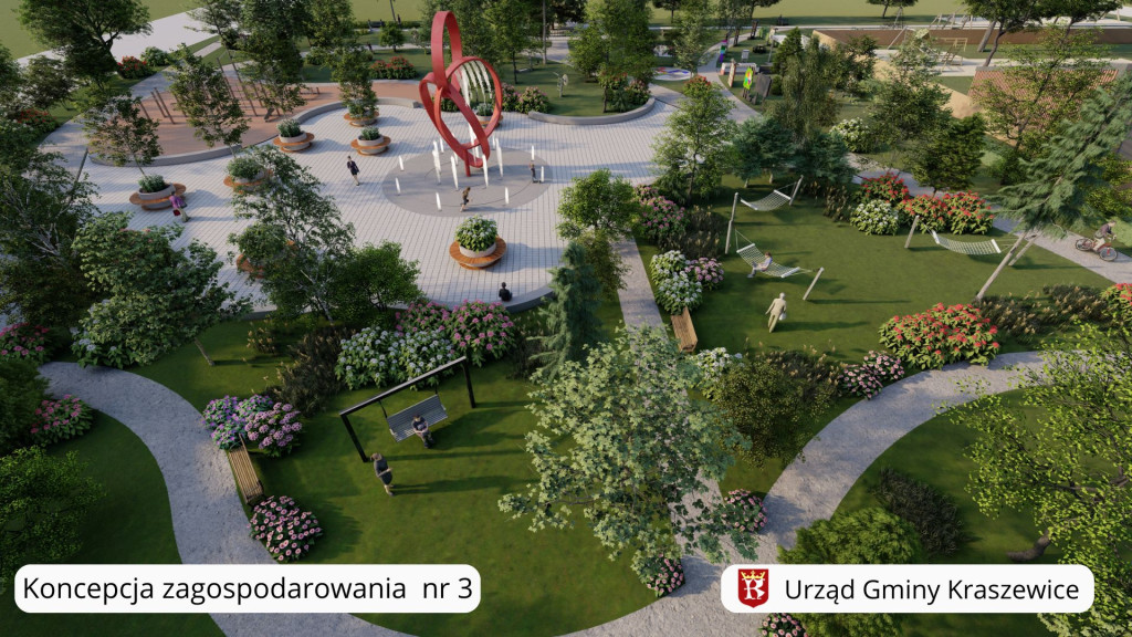 Koncepcje zagospodarowania działki w Kraszewicach