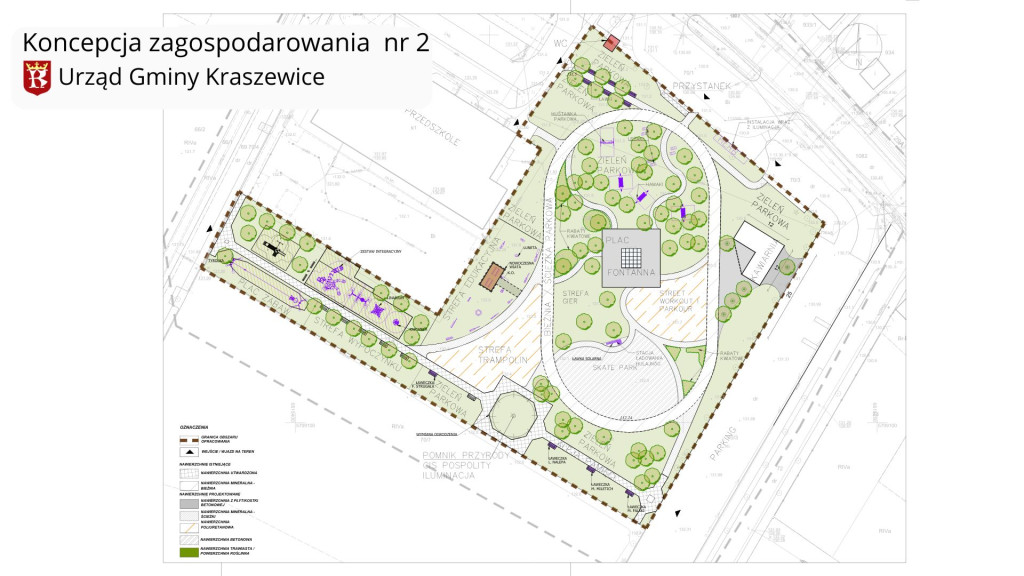 Koncepcje zagospodarowania działki w Kraszewicach