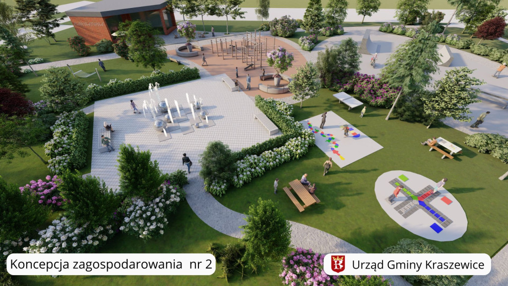 Koncepcje zagospodarowania działki w Kraszewicach