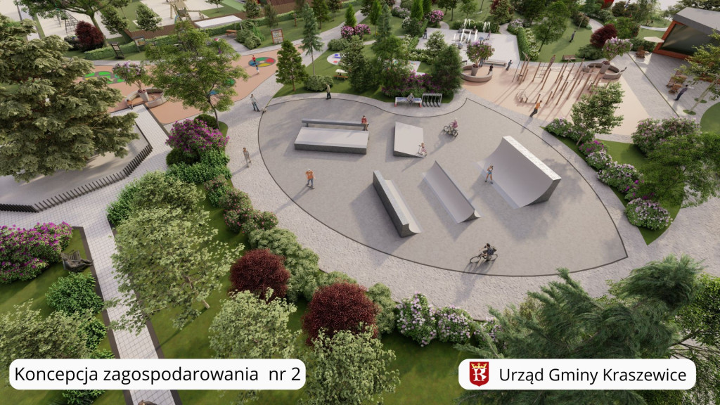 Koncepcje zagospodarowania działki w Kraszewicach