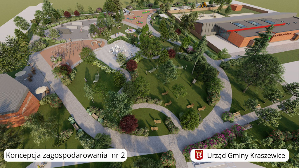 Koncepcje zagospodarowania działki w Kraszewicach