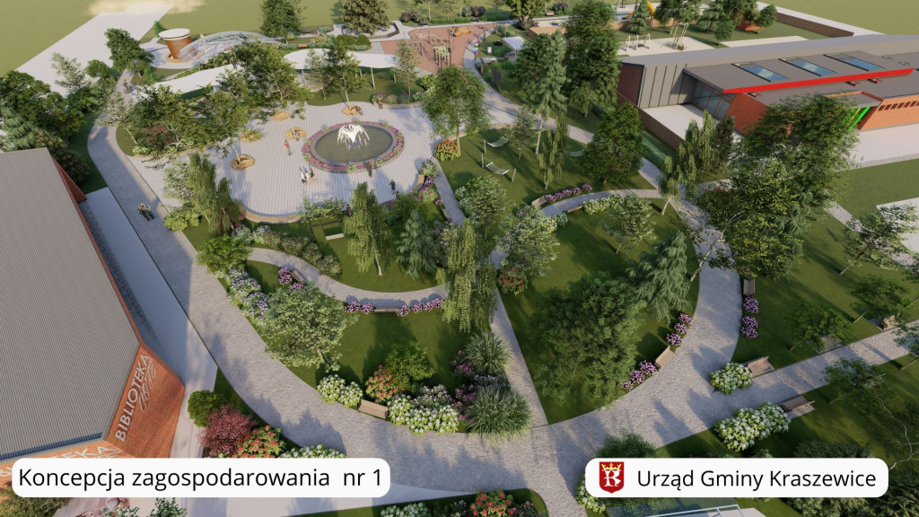 Koncepcje zagospodarowania działki w Kraszewicach