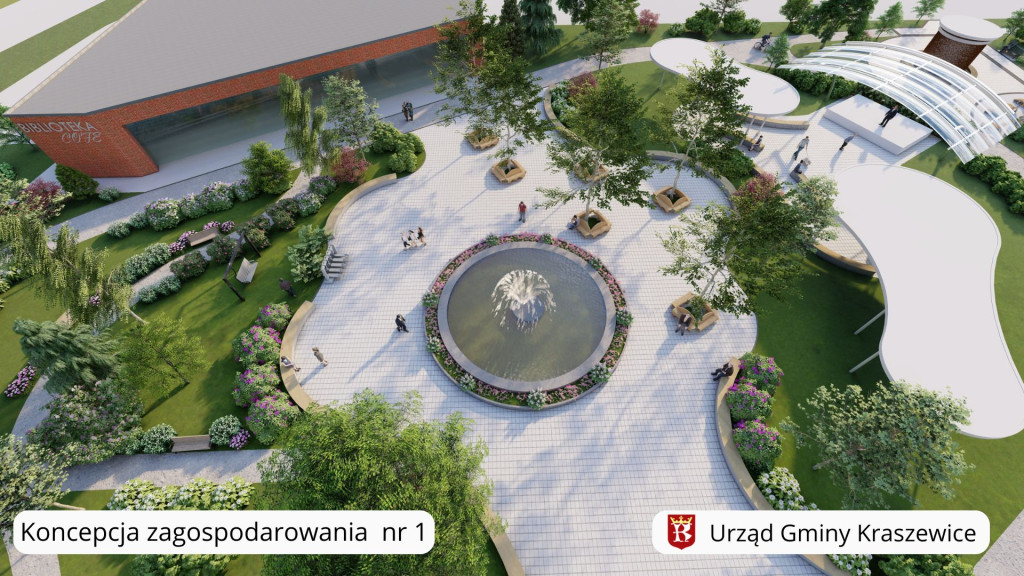 Koncepcje zagospodarowania działki w Kraszewicach