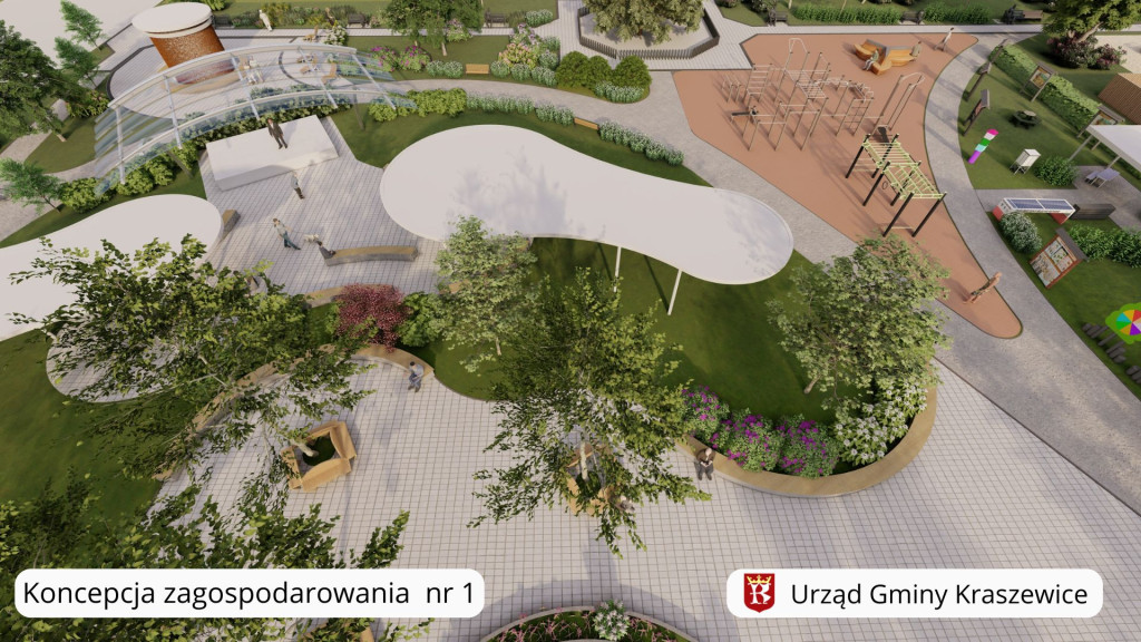 Koncepcje zagospodarowania działki w Kraszewicach