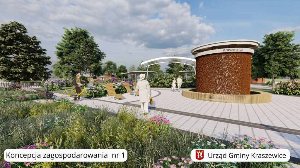 Koncepcje zagospodarowania działki w Kraszewicach