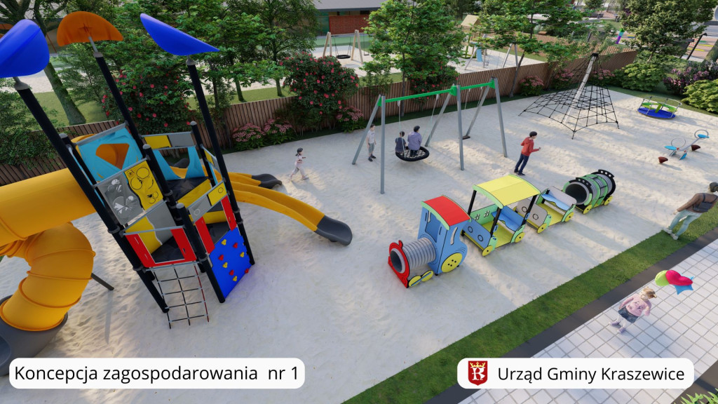 Koncepcje zagospodarowania działki w Kraszewicach