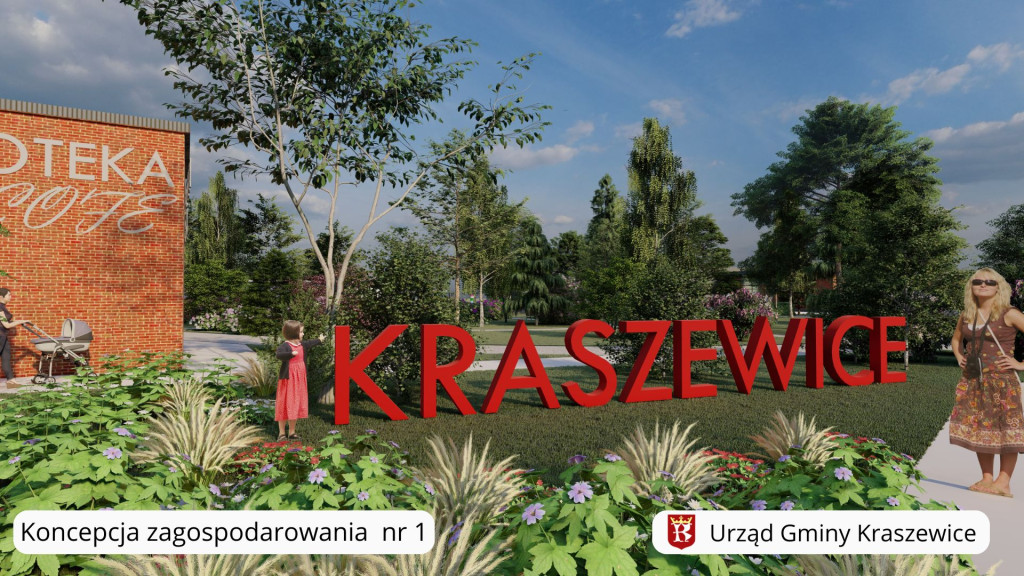Koncepcje zagospodarowania działki w Kraszewicach