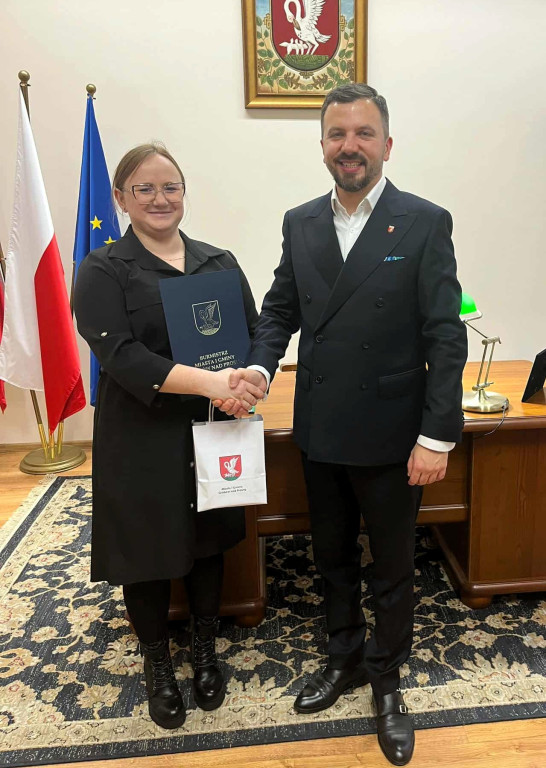 Spotkanie burmistrza z mistrzami karate