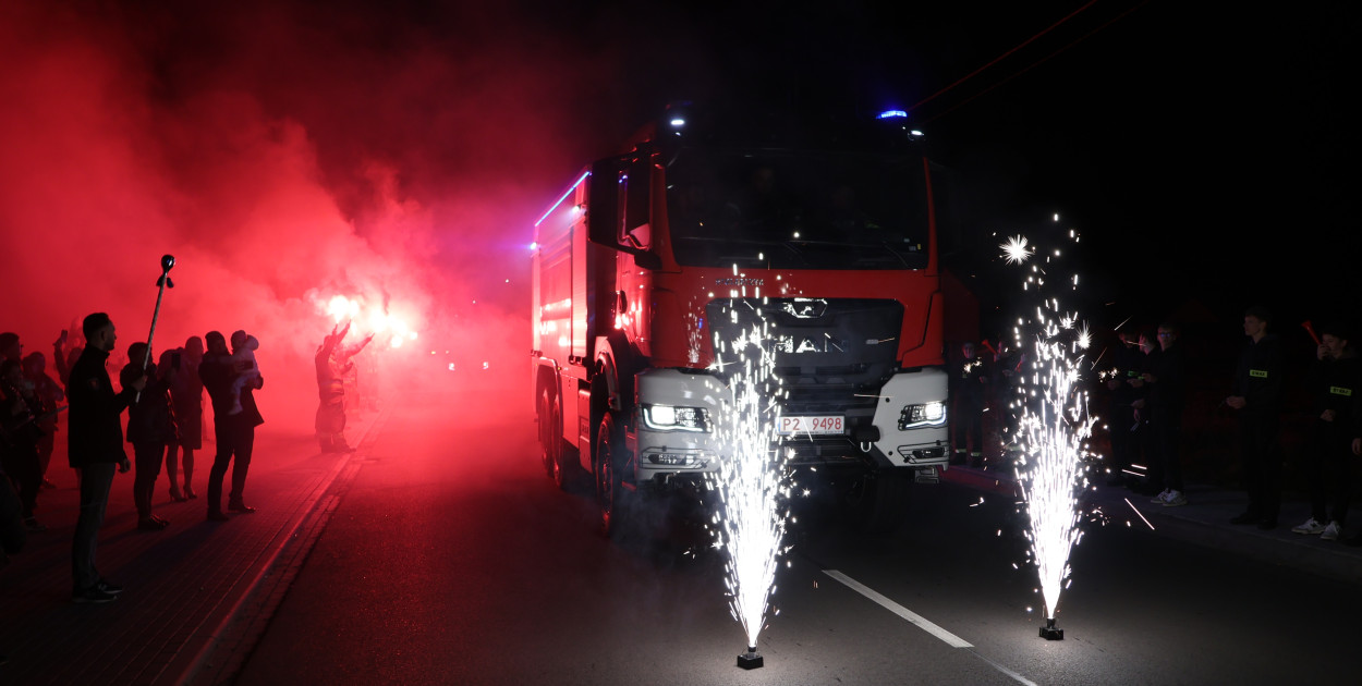 Powitali nowy wóz bojowy