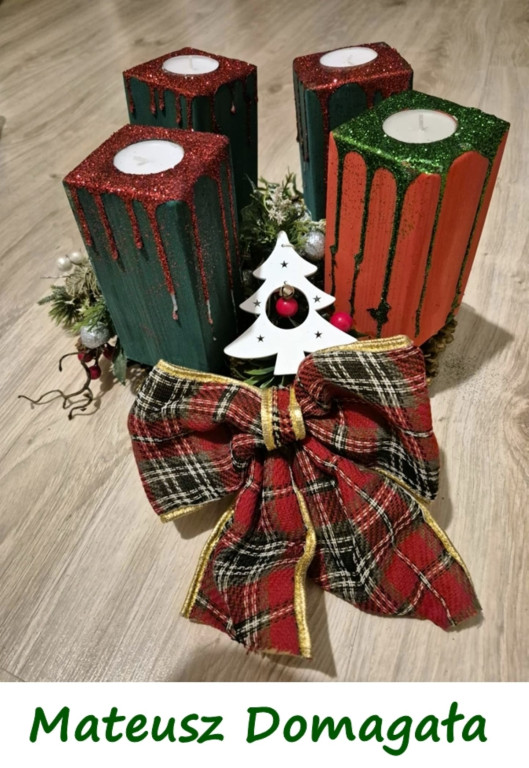 Przygotowali wieńce adwentowe