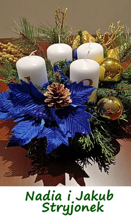 Przygotowali wieńce adwentowe