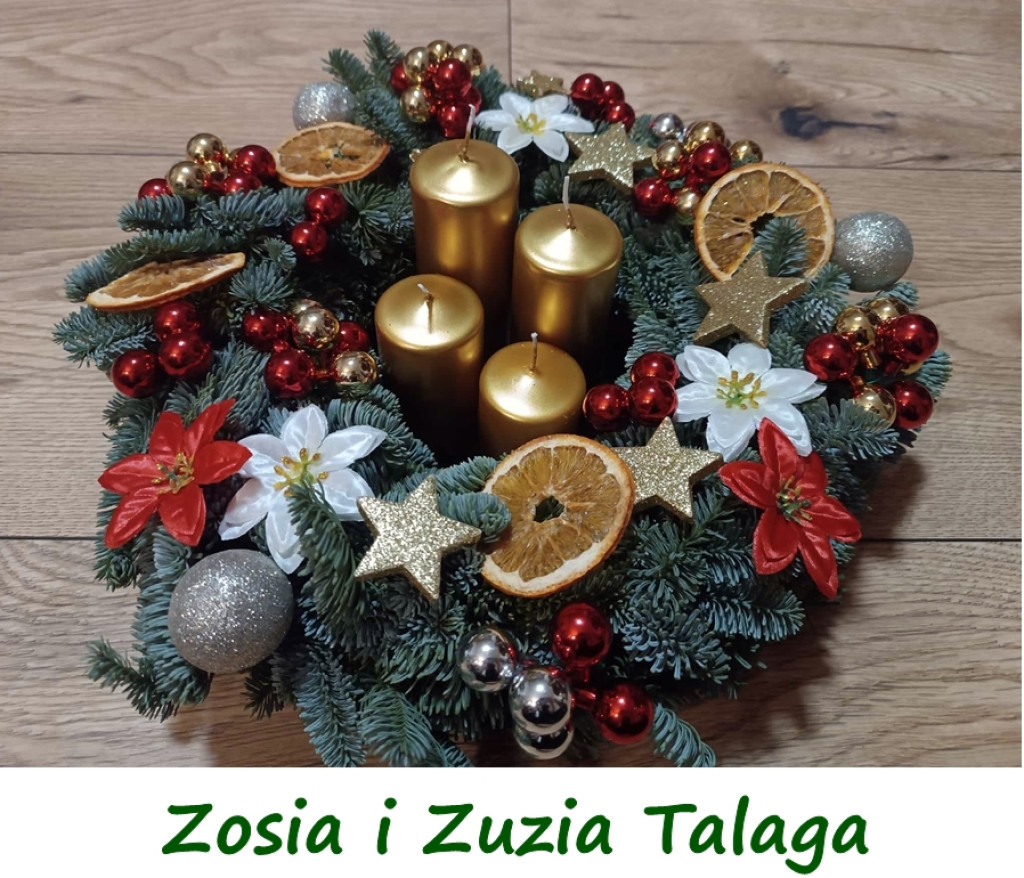 Przygotowali wieńce adwentowe