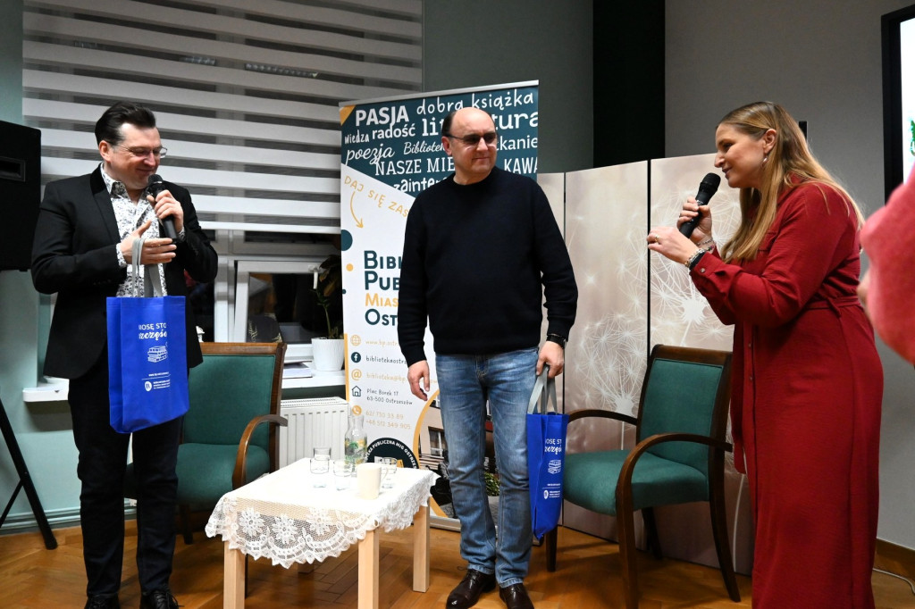 Adam Woronowicz w ostrzeszowskiej bibliotece