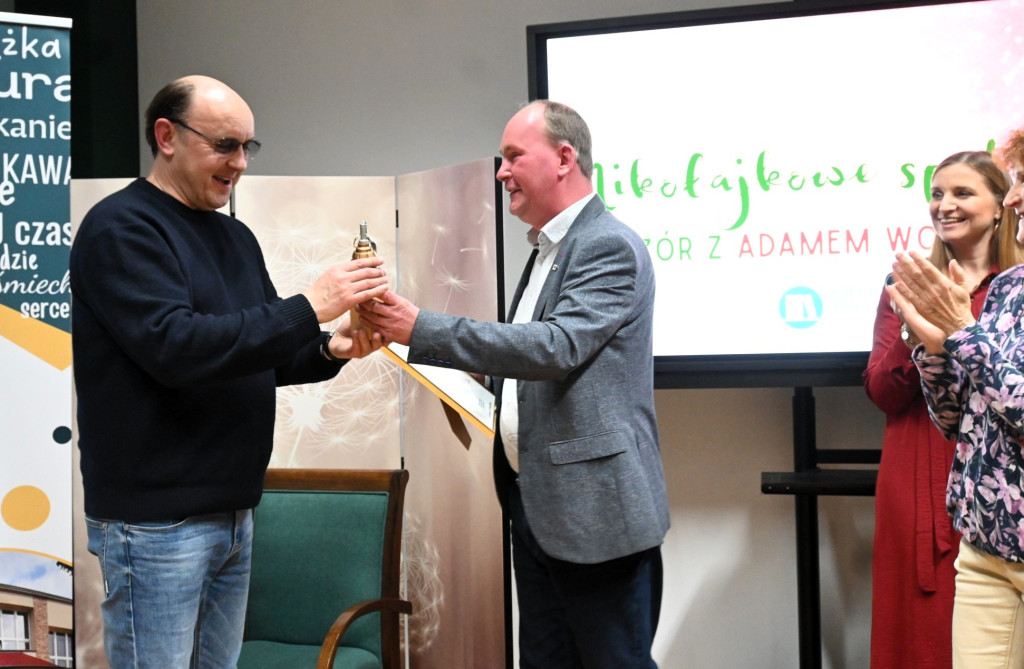 Adam Woronowicz w ostrzeszowskiej bibliotece