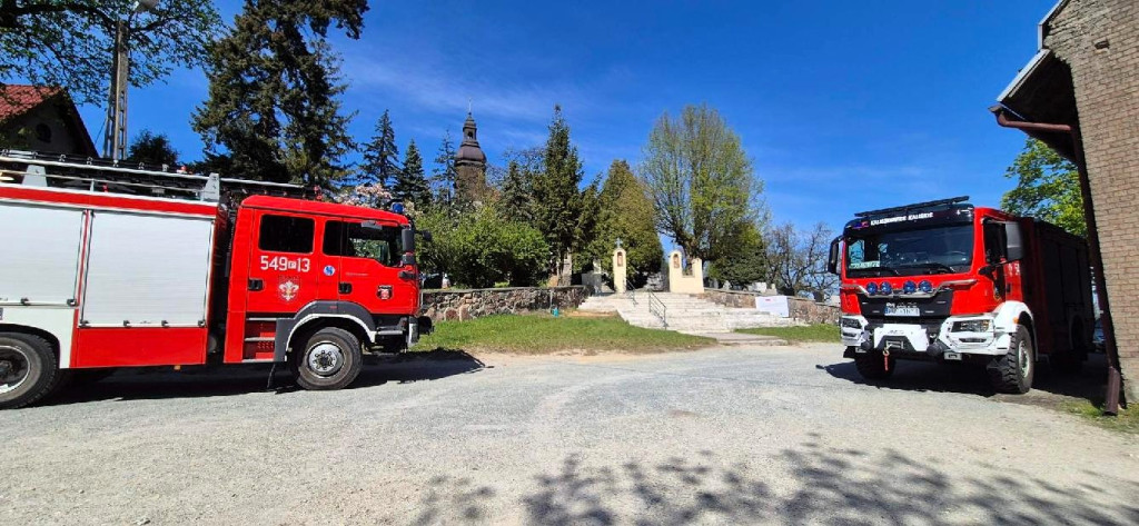 Z kościoła strażacy ewakuowali Matkę Boską