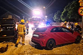 KRASZEWICE: Pijany 25-letni kierowca focusa uderzył w mercedesa-38477