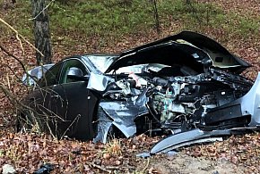 Czołowe zderzenie opla i bmw w Przytocznicy-39615