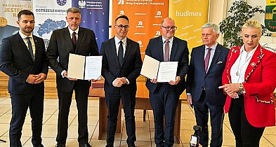 Minister Klimczak na podpisaniu umowy na budowę S11 Kępno - Przygodzice-41248