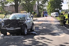 Zderzenie koparki teleskopowej z bmw w Czajkowie-41348