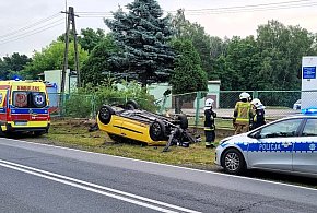 Uderzył w opłotowanie stacji uzdatniania wody w Palatach-41375