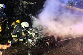 Pożar samochodu osobowego w Ligocie-41396