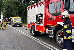 46-letnia kierująca i 9-letnie dziecko trafili do szpitala-41453