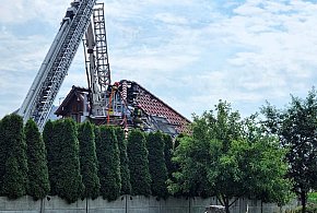 Pożar poddasza budynku gospodarczego w Książenicach-41457