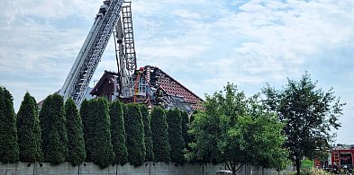 Pożar poddasza budynku gospodarczego w Książenicach-41457
