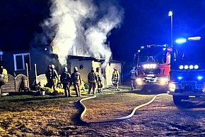 Pożar kotłowni w Biskupicach Zabarycznych