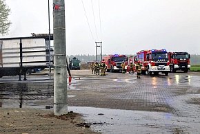 Pożar magazynu energii (2 MW) w Czajkowie. W akcji już 26 zastępów straży