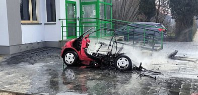 Pożar samochodu osobowego w Czajkowie