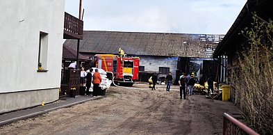 Pożar budynku gospodarczego w Kuźnicy Grabowskiej