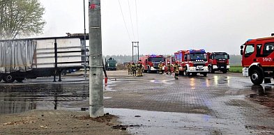 Pożar generatora prądu w Czajkowie. W akcji już 16 zastępow straży