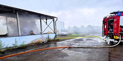 Pożar balotów słomy w Kaliszkowicach Ołobockich-42653
