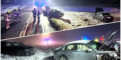 Zderzenie dwóch samochodów osobowych w Giżycach-42921