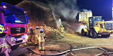 Pożar na terenie jednego z zakładów produkcyjnych w Czajkowie