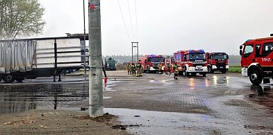 Pożar magazynu energii (2 MW) w Czajkowie. W akcji już 26 zastępów straży