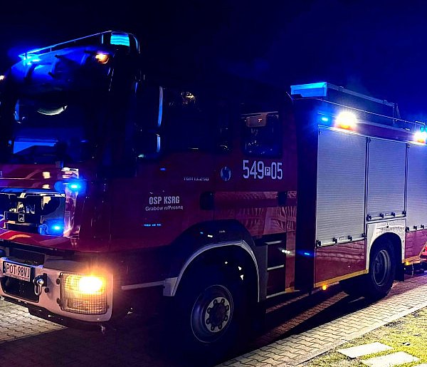 Pożar ciągnika rolniczego i sprzętu kuchennego-42782