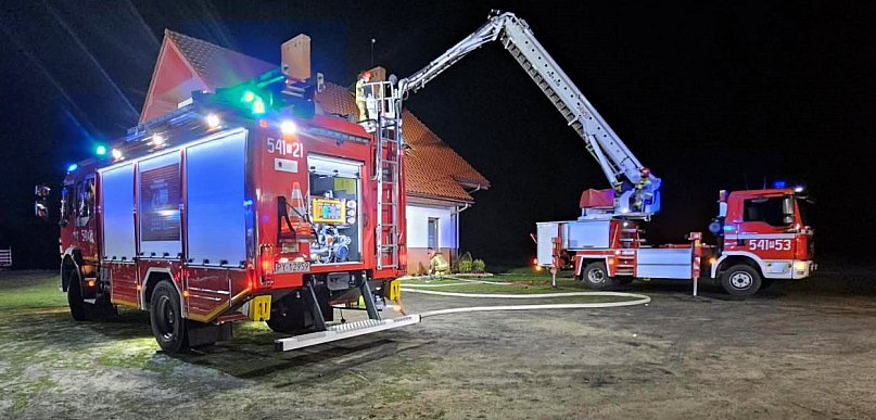 Pracowita noc ostrzeszowskich strażaków