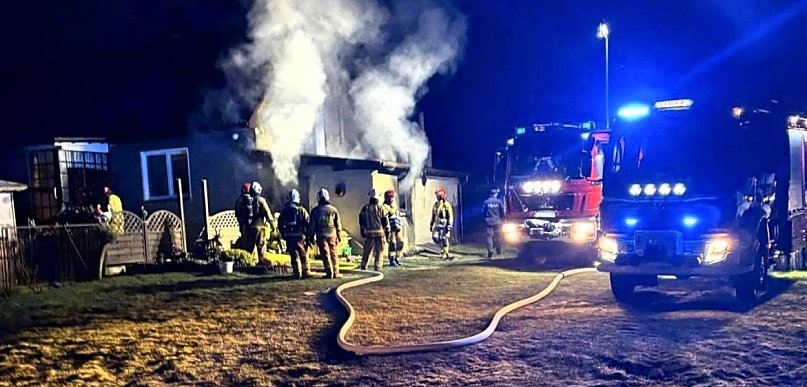 Pożar kotłowni w Biskupicach Zabarycznych