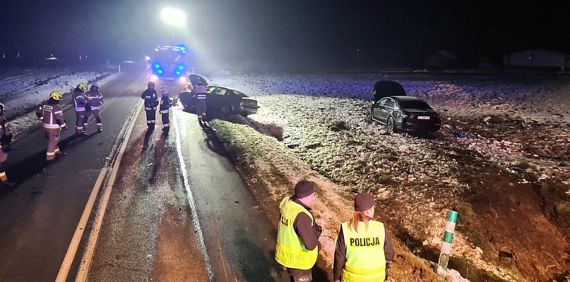 Zderzenie dwóch samochodów osobowych w Giżycach - 42921