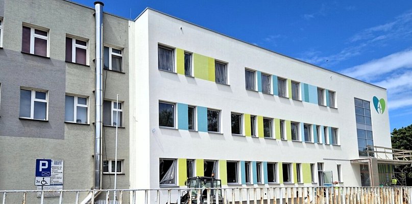 Trwa budowa nowego skrzydła Szpitala w Ostrzeszowie