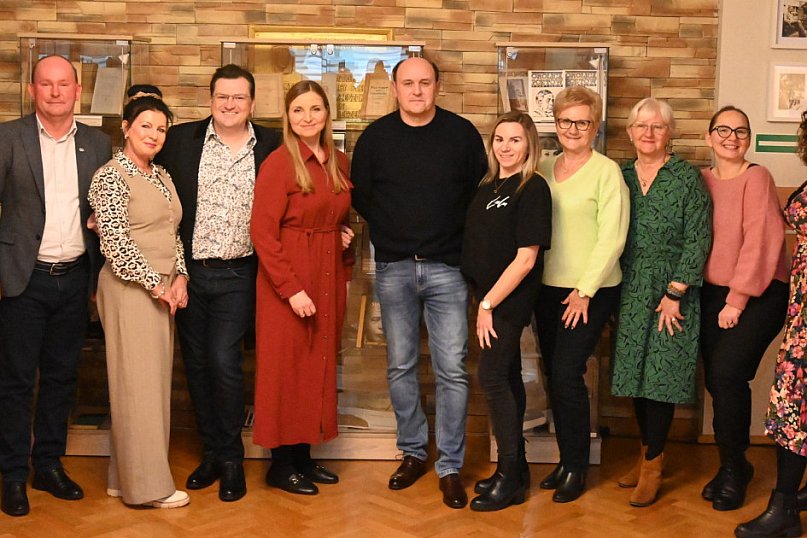 Adam Woronowicz w ostrzeszowskiej bibliotece