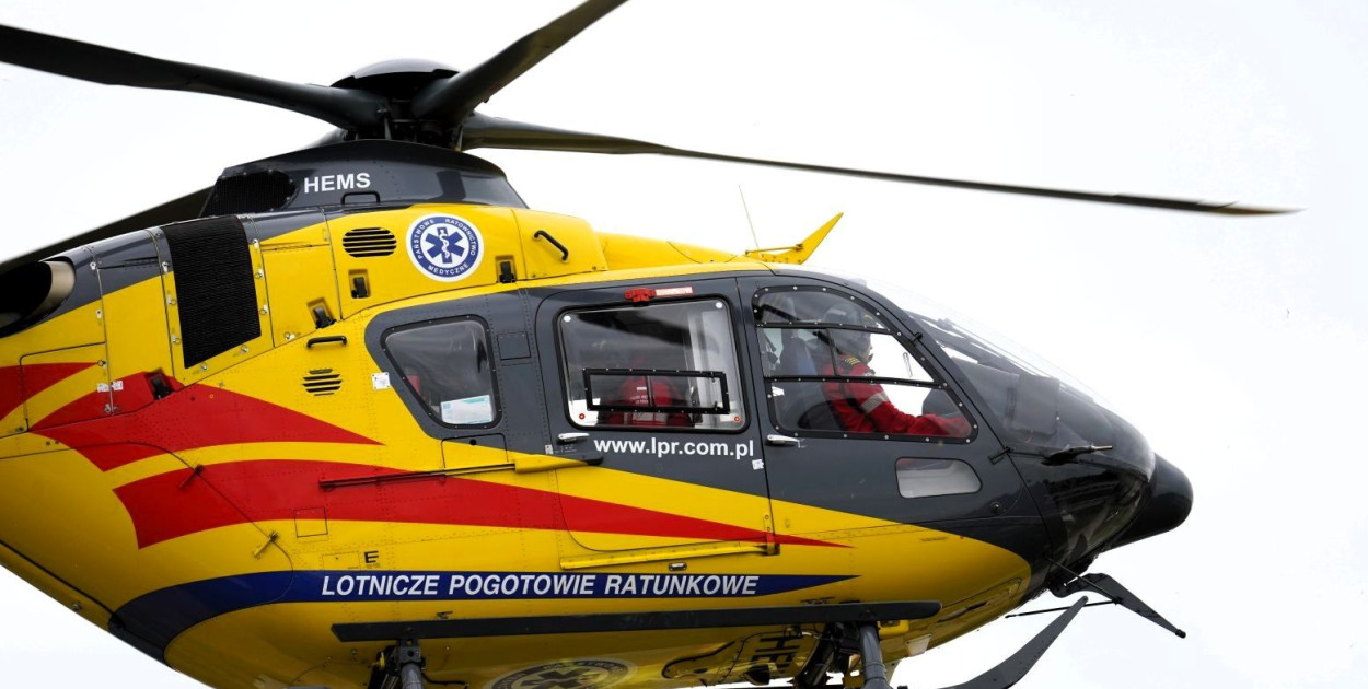 35-latek, który spadł z wysokości 3 metrów, przetransportowany do Szpitala