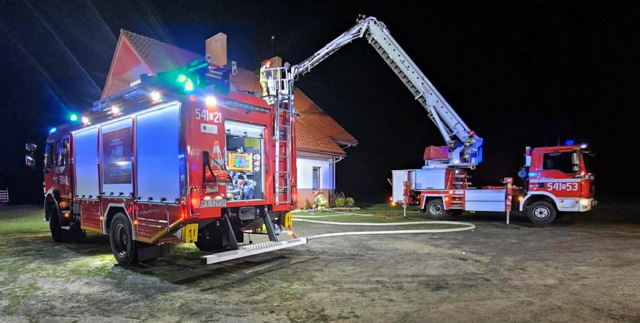 Pracowita noc ostrzeszowskich strażaków